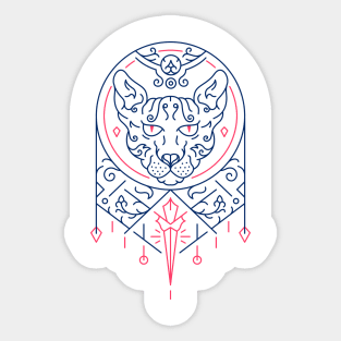 Sphynx Cat Decorative Ornament 2 Sticker